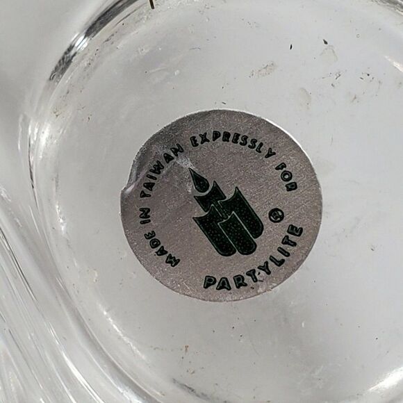 PartyLite Tea Light Dolphin Candle Holders Glass 4" Nautical Decor Pair Set 2 - Picture 5 of 6